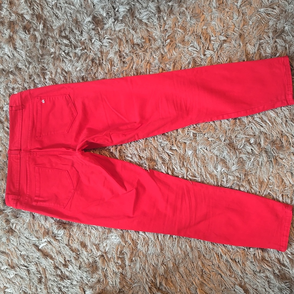 Calvin Klein Red Pants with Zipper Detail - Picture 15 of 16